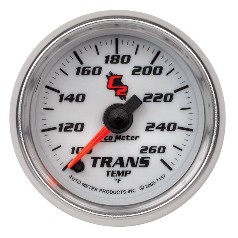 AutoMeter - AutoMeter GAUGE, TRANSMISSION TEMP, 2 1/16" , 100-260 Degrees F, DIGITAL STEPPER MOTOR, C2 7157