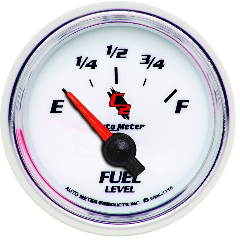 AutoMeter - AutoMeter GAUGE, FUEL LEVEL, 2 1/16" , 240OE TO 33OF, ELEC, C2 7116