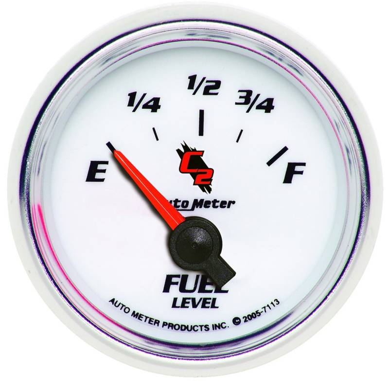 AutoMeter - AutoMeter GAUGE, FUEL LEVEL, 2 1/16" , 0OE TO 90OF, ELEC, C2 7113