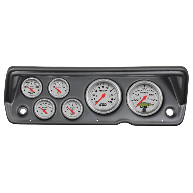 AutoMeter - AutoMeter GAUGE KIT, 6 PC, ABODY/DUSTER/DEMON/DART 70-76, TACH/MPH/FUEL/OILP/WTMP/VOLT, UL 7031-UL