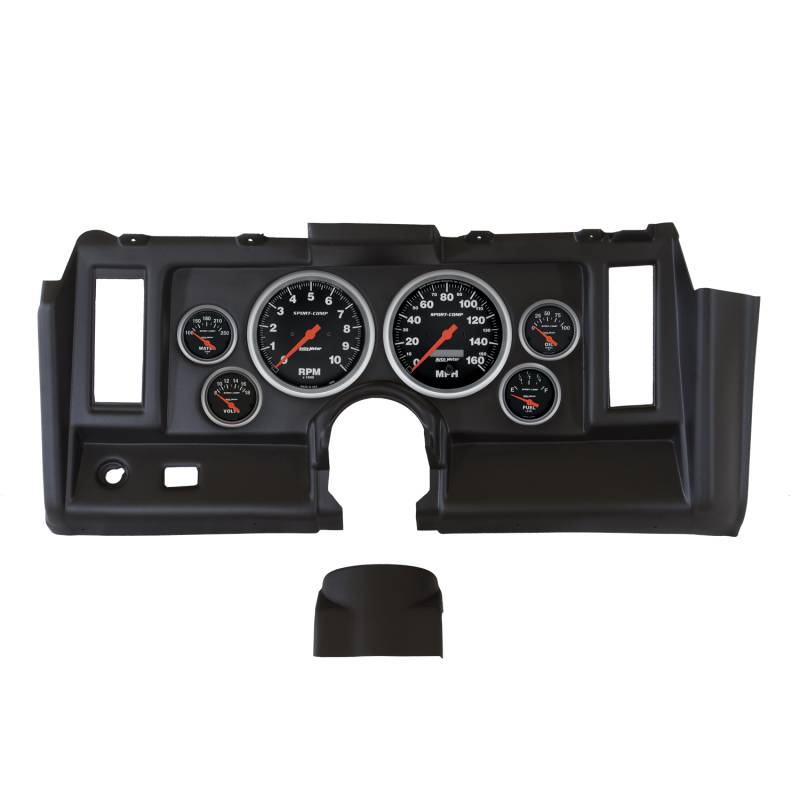 AutoMeter - AutoMeter GAUGE KIT, 6 PC, CAMARO 69, TACH/MPH/FUEL/OILP/WTMP/VOLT, SPORT-COMP 7021-SC