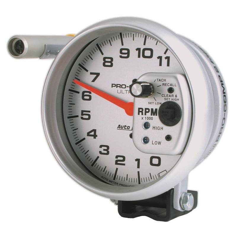 AutoMeter - AutoMeter GAUGE, TACH, 5" , 11K RPM, PEDESTAL W/ QUICK LITE, W/PEAK MEMORY, ULTRA-LITE 6858