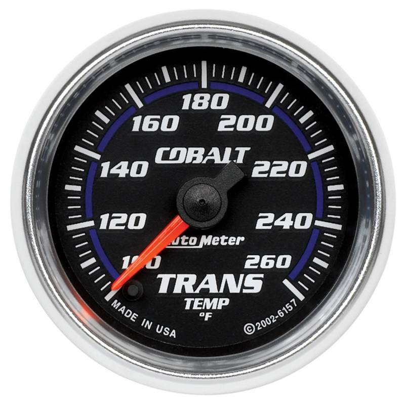 AutoMeter - AutoMeter GAUGE,TRANSMISSION TEMP,2 1/16",100-260 Degrees F,DIGITAL STEPPER MOTOR,COBALT 6157