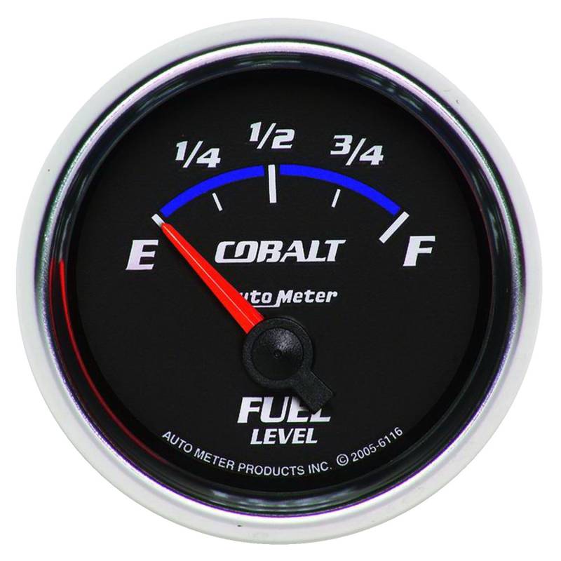 AutoMeter - AutoMeter GAUGE, FUEL LEVEL, 2 1/16" , 240OE TO 33OF, ELEC, COBALT 6116