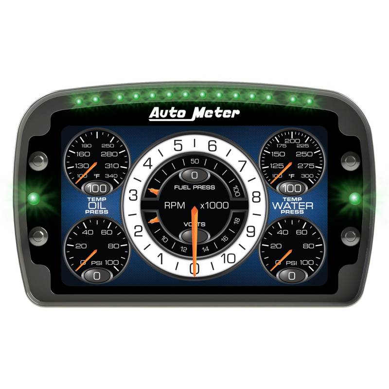 AutoMeter - AutoMeter RACING INSTRUMENT DISPLAY, COLOR LCD, CONFIG, SHIFT & ALARM LIGHTS, DATALOGGING 6021