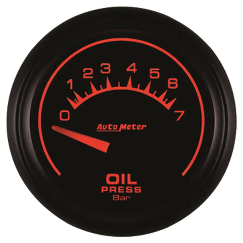 AutoMeter - AutoMeter GAUGE, OIL PRESSURE, 2 1/16" , 7 BAR, ELECTRIC, ES 5927-M