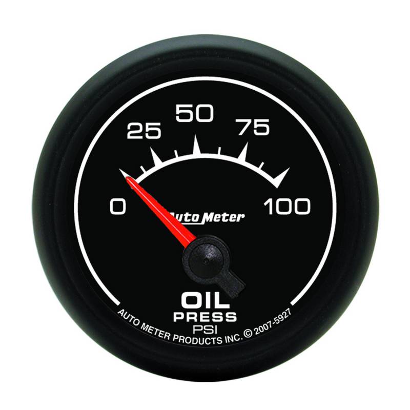 AutoMeter - AutoMeter GAUGE, OIL PRESSURE, 2 1/16" , 100PSI, ELECTRIC, ES 5927