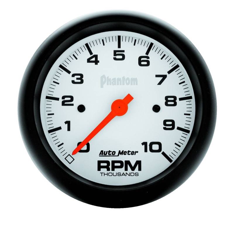 AutoMeter - AutoMeter GAUGE, TACHOMETER, 3 3/8" , 10K RPM, IN-DASH, PHANTOM 5897