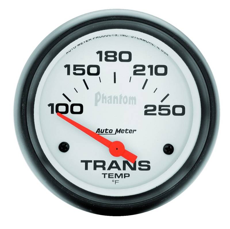 AutoMeter - AutoMeter GAUGE, TRANSMISSION TEMP, 2 5/8" , 100-250 Degrees F, ELECTRIC, PHANTOM 5857