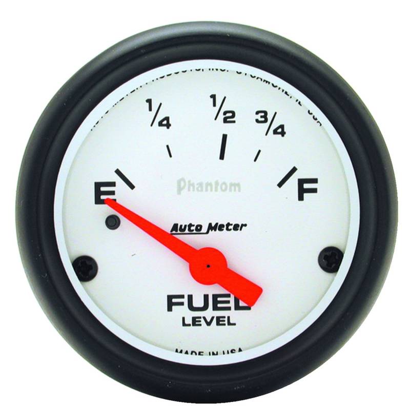 AutoMeter - AutoMeter GAUGE, FUEL LEVEL, 2 5/8" , 0OE TO 90OF, ELEC, PHANTOM 5814