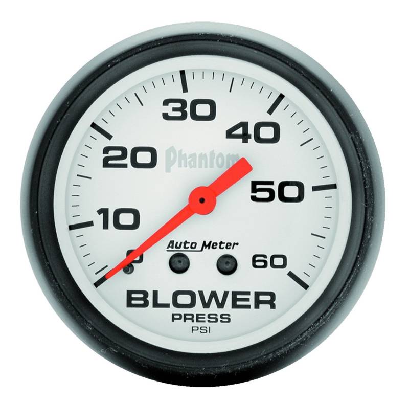 AutoMeter - AutoMeter GAUGE, BOOST, 2 5/8" , 60PSI, MECHANICAL, PHANTOM 5802