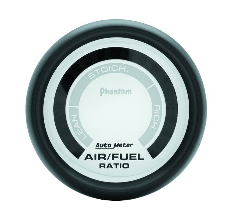 AutoMeter - AutoMeter GAUGE, AIR/FUEL RATIO-NARROWBAND, 2 1/16" , LEAN-RICH, LED ARRAY, PHANTOM 5775