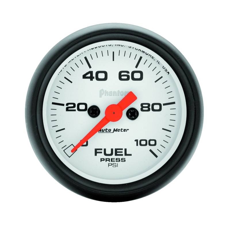 AutoMeter - AutoMeter GAUGE, FUEL PRESSURE, 2 1/16" , 100PSI, DIGITAL STEPPER MOTOR, PHANTOM 5763