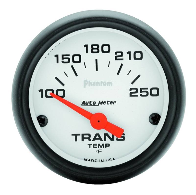 AutoMeter - AutoMeter GAUGE, TRANSMISSION TEMP, 2 1/16" , 100-250 Degrees F, ELECTRIC, PHANTOM 5757