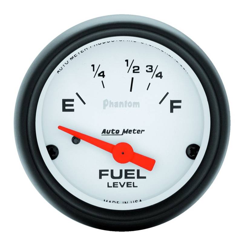 AutoMeter - AutoMeter GAUGE, FUEL LEVEL, 2 1/16" , 16OE TO 158OF, ELEC, PHANTOM 5718