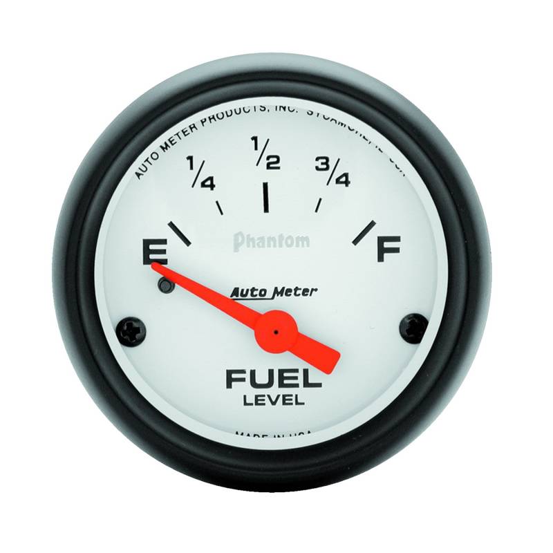 AutoMeter - AutoMeter GAUGE, FUEL LEVEL, 2 1/16" , 240OE TO 33OF, ELEC, PHANTOM 5716