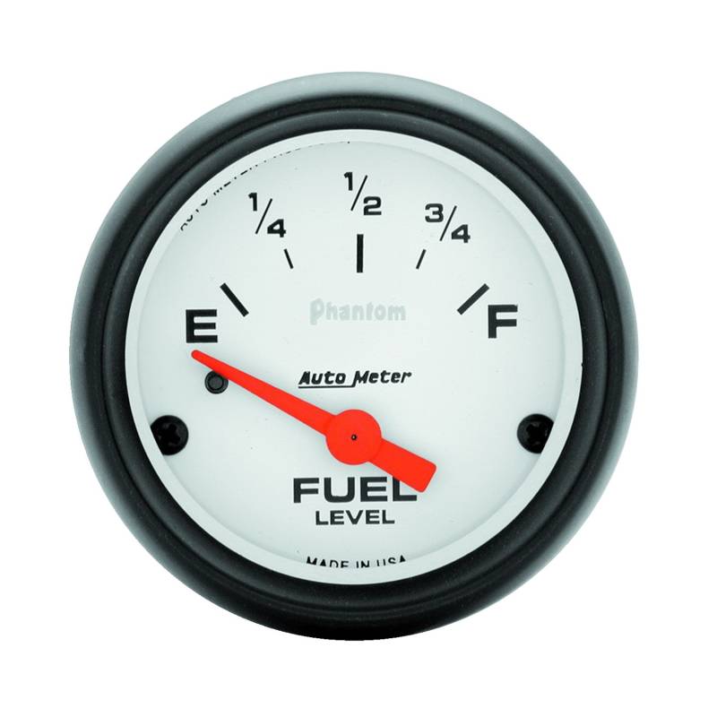 AutoMeter - AutoMeter GAUGE, FUEL LEVEL, 2 1/16" , 0OE TO 90OF, ELEC, PHANTOM 5714