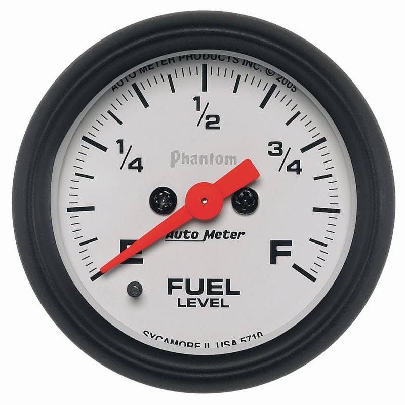 AutoMeter - AutoMeter GAUGE, FUEL LEVEL, 2 1/16" , 0-280O PROGRAMMABLE, PHANTOM 5710