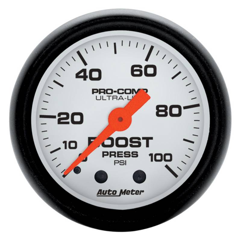 AutoMeter - AutoMeter GAUGE, BOOST, 2 1/16" , 100PSI, MECHANICAL, PHANTOM 5706