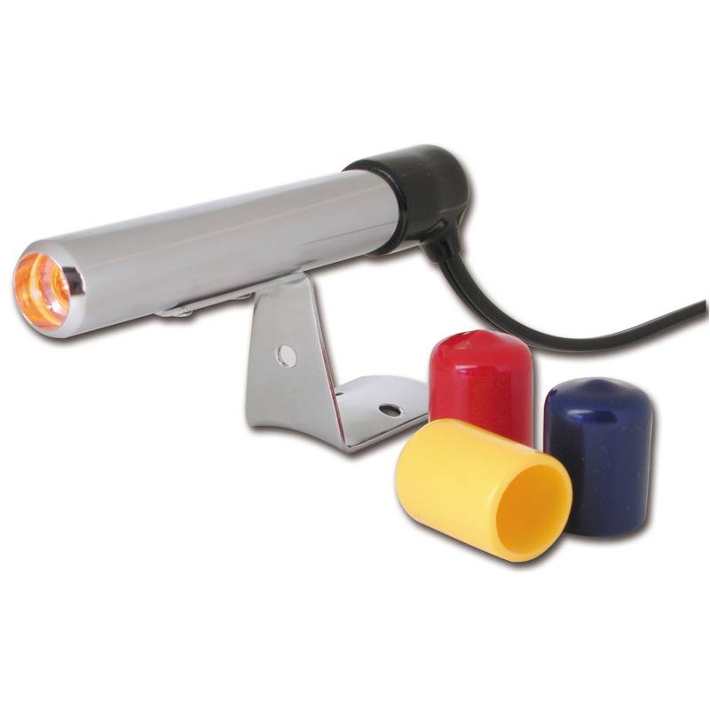 AutoMeter - AutoMeter SHIFT LIGHT, AMBER LED, PEDESTAL, CHROME, QUICK-LITE 5329