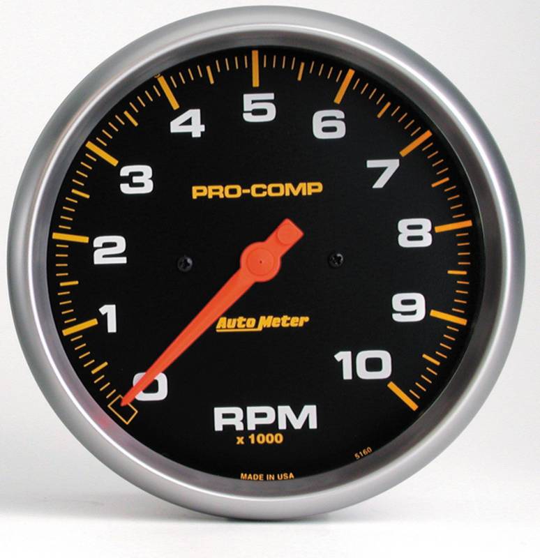 AutoMeter - AutoMeter GAUGE, TACHOMETER, 5" , 10K RPM, IN-DASH, PRO-COMP 5160