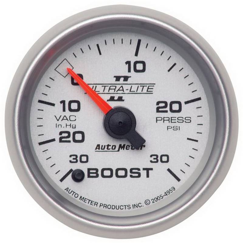 AutoMeter - AutoMeter GAUGE, VAC/BOOST, 2 1/16" , 30INHG-30PSI, DIGITAL STEPPER MOTOR, ULTRA-LITE II 4959