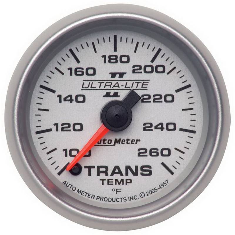 AutoMeter - AutoMeter GAUGE,TRANSMISSION TEMP,2 1/16",100-260 Deg. F,DIGITAL STEPPER MTR,ULTRA-LITE II 4957