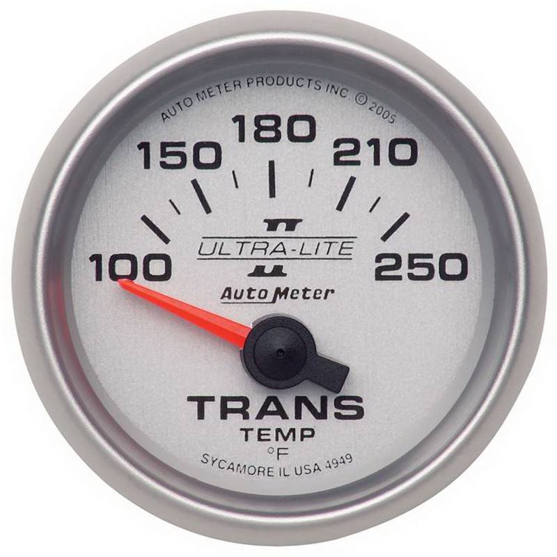 AutoMeter - AutoMeter GAUGE, TRANSMISSION TEMP, 2 1/16" , 100-250 Degrees F, ELECTRIC, ULTRA-LITE II 4949