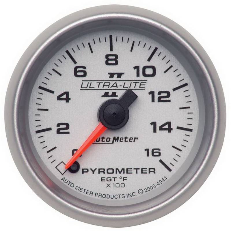 AutoMeter - AutoMeter GAUGE,PYROMETER (EGT),2 1/16",1600 Degrees F,DIGITAL STEPPER MOTOR,ULTRA-LITE II 4944