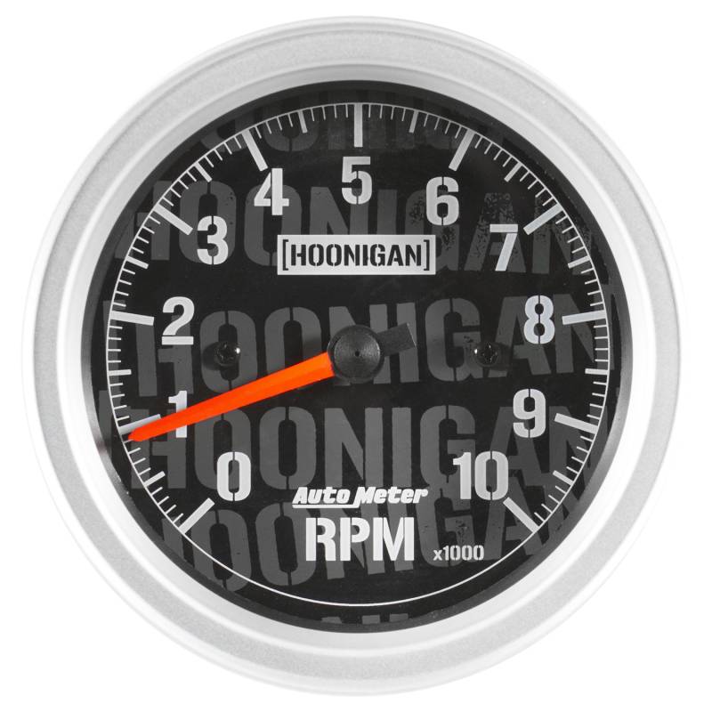 AutoMeter - AutoMeter GAUGE, TACHOMETER, 3 3/8" , 10K RPM, IN-DASH, HOONIGAN 4497-09000