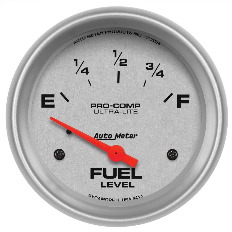 AutoMeter - AutoMeter GAUGE, FUEL LEVEL, 2 5/8" , 0OE TO 90OF, ELEC, ULTRA-LITE 4414