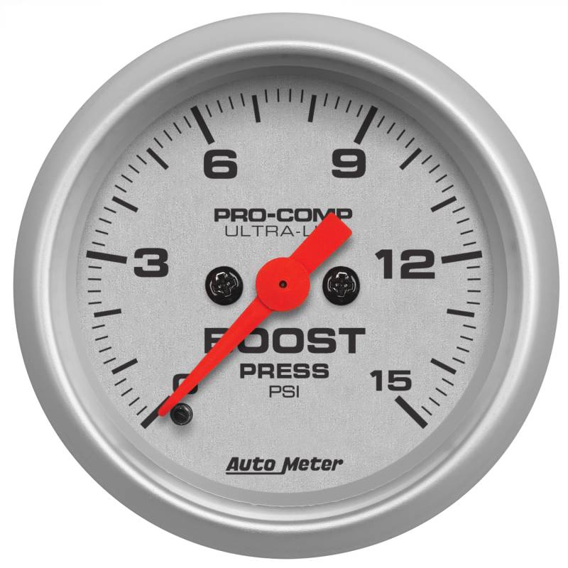 AutoMeter - AutoMeter GAUGE, BOOST, 2 1/16" , 15PSI, DIGITAL STEPPER MOTOR, ULTRA-LITE 4350