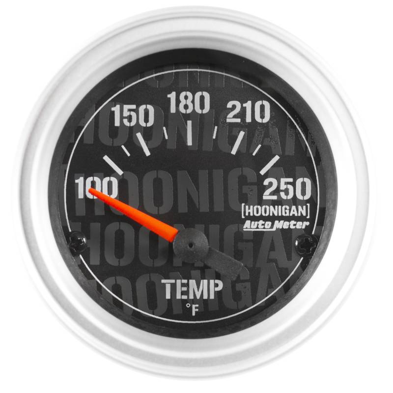 AutoMeter - AutoMeter GAUGE, WATER TEMP, 2 1/16" , 100-250 Degrees F, ELECTRIC, HOONIGAN 4337-09000