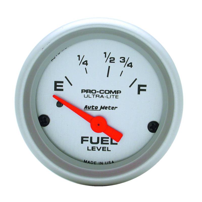 AutoMeter - AutoMeter GAUGE, FUEL LEVEL, 2 1/16" , 16OE TO 158OF, ELEC, ULTRA-LITE 4318