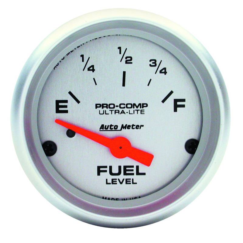 AutoMeter - AutoMeter GAUGE, FUEL LEVEL, 2 1/16" , 240OE TO 33OF, ELEC, ULTRA-LITE 4316