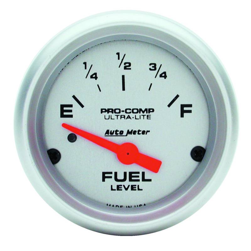 AutoMeter - AutoMeter GAUGE, FUEL LEVEL, 2 1/16" , 0OE TO 90OF, ELEC, ULTRA-LITE 4314