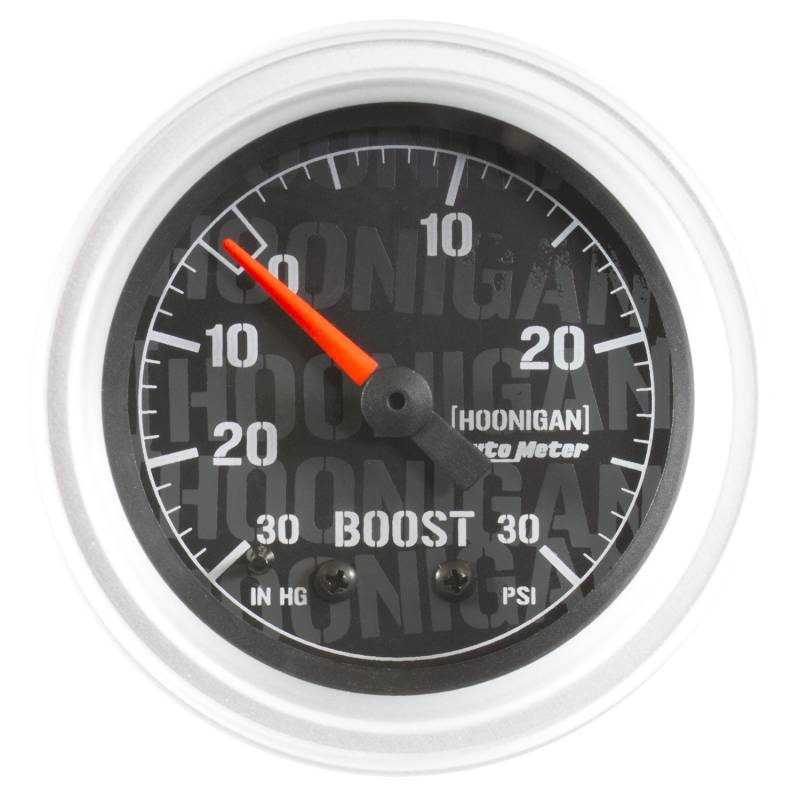 AutoMeter - AutoMeter GAUGE, VAC/BOOST, 2 1/16" , 30INHG-30PSI, MECHANICAL, HOONIGAN 4303-09000