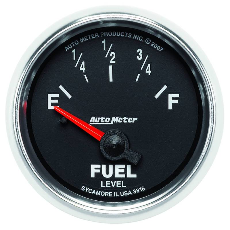 AutoMeter - AutoMeter GAUGE, FUEL LEVEL, 2 1/16" , 240OE TO 33OF, ELEC, GS 3816