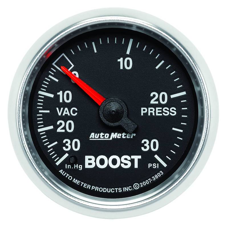 AutoMeter - AutoMeter GAUGE, VAC/BOOST, 2 1/16" , 30INHG-30PSI, MECHANICAL, GS 3803