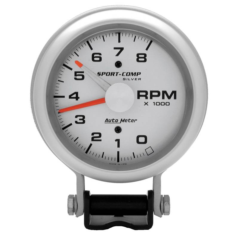 AutoMeter - AutoMeter GAUGE, TACHOMETER, 3 3/4" , 8K RPM, PEDESTAL W/ RED LINE, ULTRA-LITE 3781