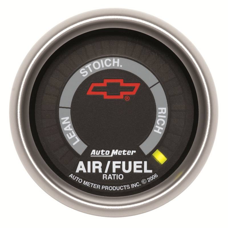 AutoMeter - AutoMeter GAUGE, AIR/FUEL RATIO-NARROWBAND, 2 1/16", LEAN-RICH, LED ARRAY, GM BOWTIE BLACK 3675-00406