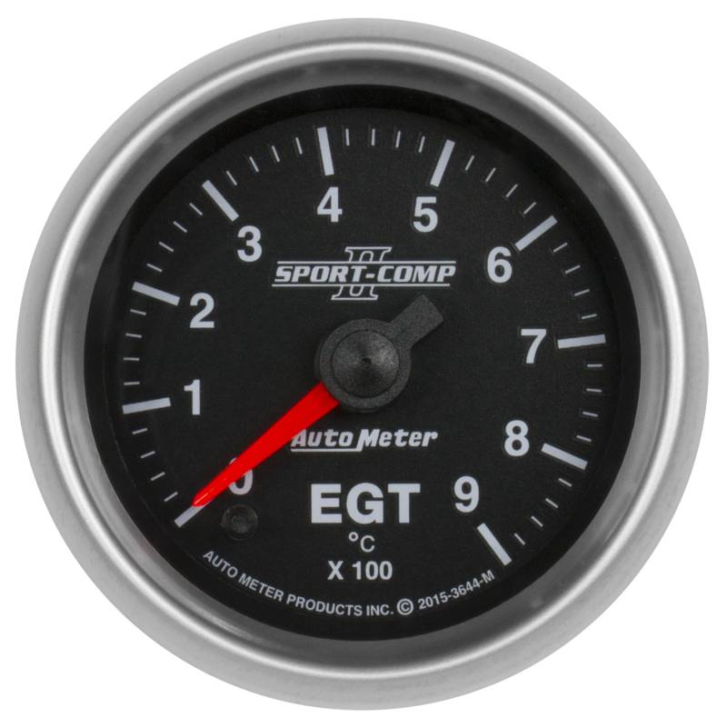 AutoMeter - AutoMeter GAUGE,PYROMETER (EGT),2 1/16",900 Degrees C,DIGITAL STEPPER MOTOR,SPORT-COMP II 3644-M