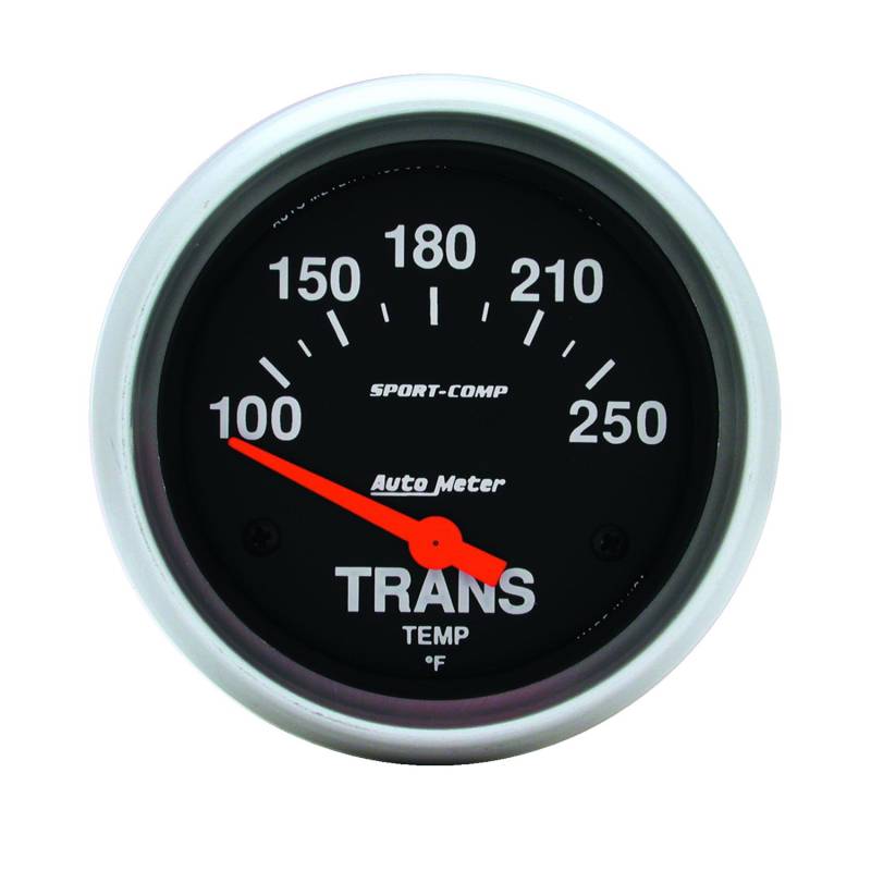 AutoMeter - AutoMeter GAUGE, TRANSMISSION TEMP, 2 5/8" , 100-250 Degrees F, ELECTRIC, SPORT-COMP 3552