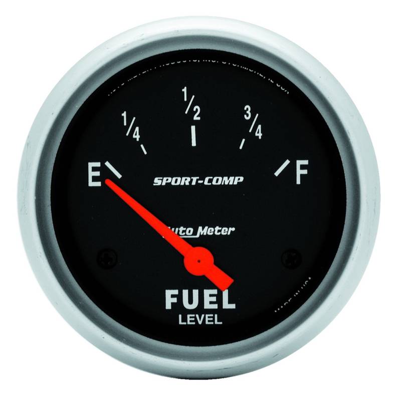 AutoMeter - AutoMeter GAUGE, FUEL LEVEL, 2 5/8" , 0OE TO 90OF, ELEC, SPORT-COMP 3514