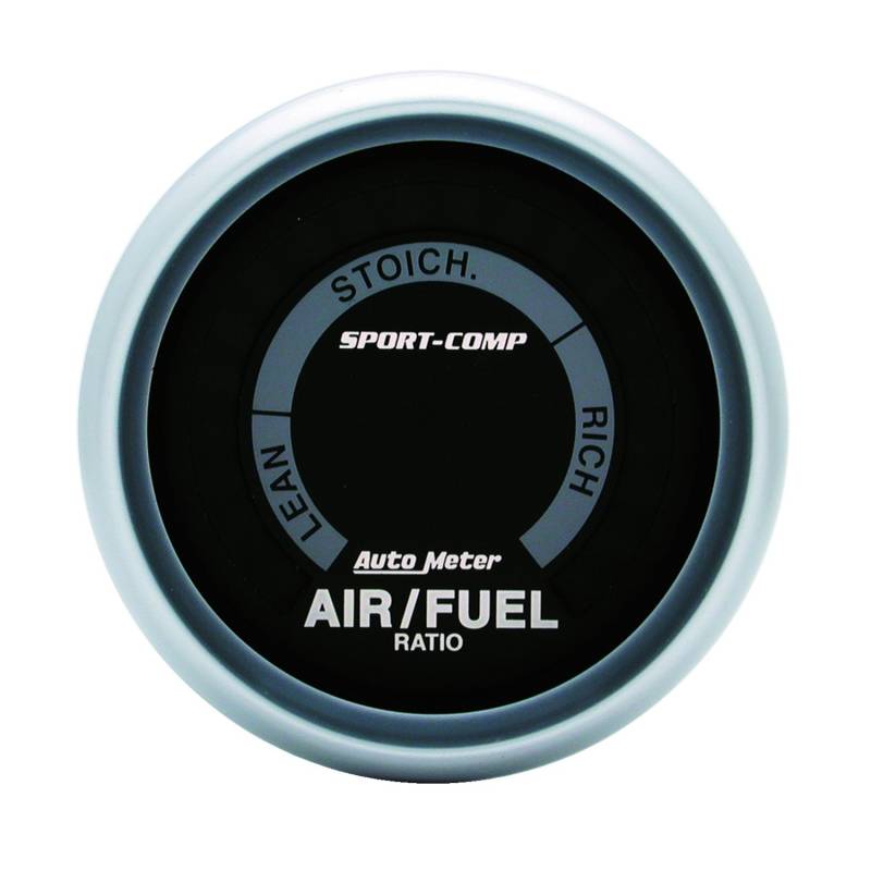 AutoMeter - AutoMeter GAUGE, AIR/FUEL RATIO-NARROWBAND, 2 1/16" , LEAN-RICH, LED ARRAY, SPORT-COMP 3375