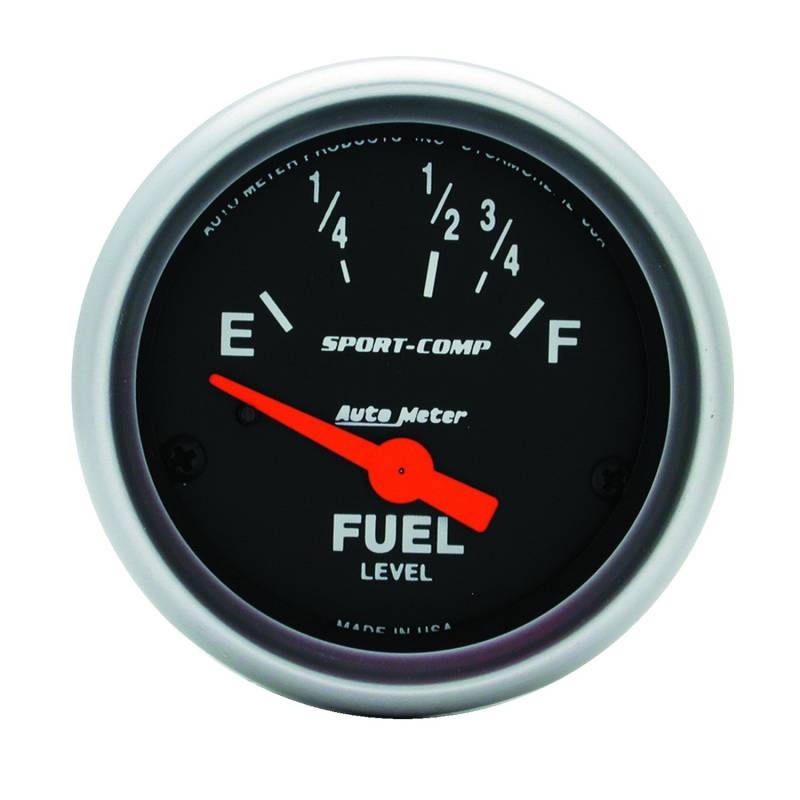 AutoMeter - AutoMeter GAUGE, FUEL LEVEL, 2 1/16" , 16OE TO 158OF, ELEC, SPORT-COMP 3318