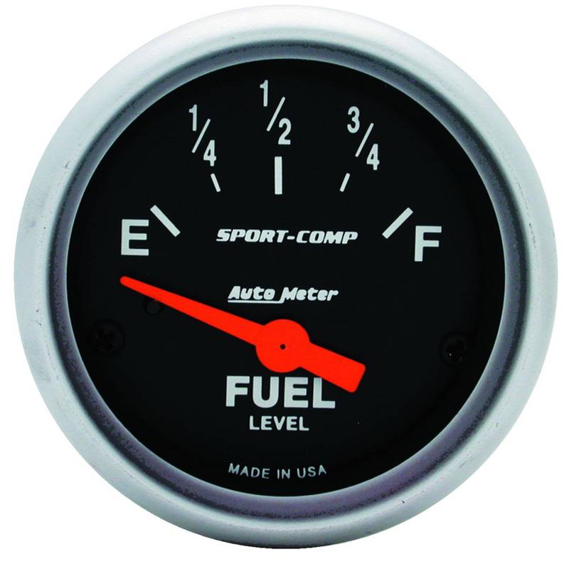 AutoMeter - AutoMeter GAUGE, FUEL LEVEL, 2 1/16" , 0OE TO 30OF, ELEC, SPORT-COMP 3317