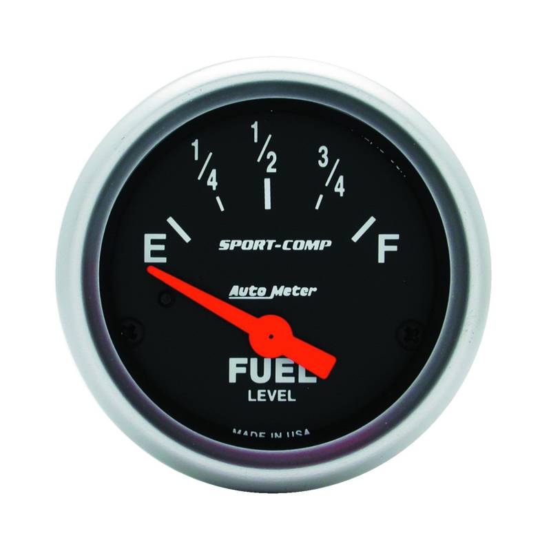 AutoMeter - AutoMeter GAUGE, FUEL LEVEL, 2 1/16" , 240OE TO 33OF, ELEC, SPORT-COMP 3316