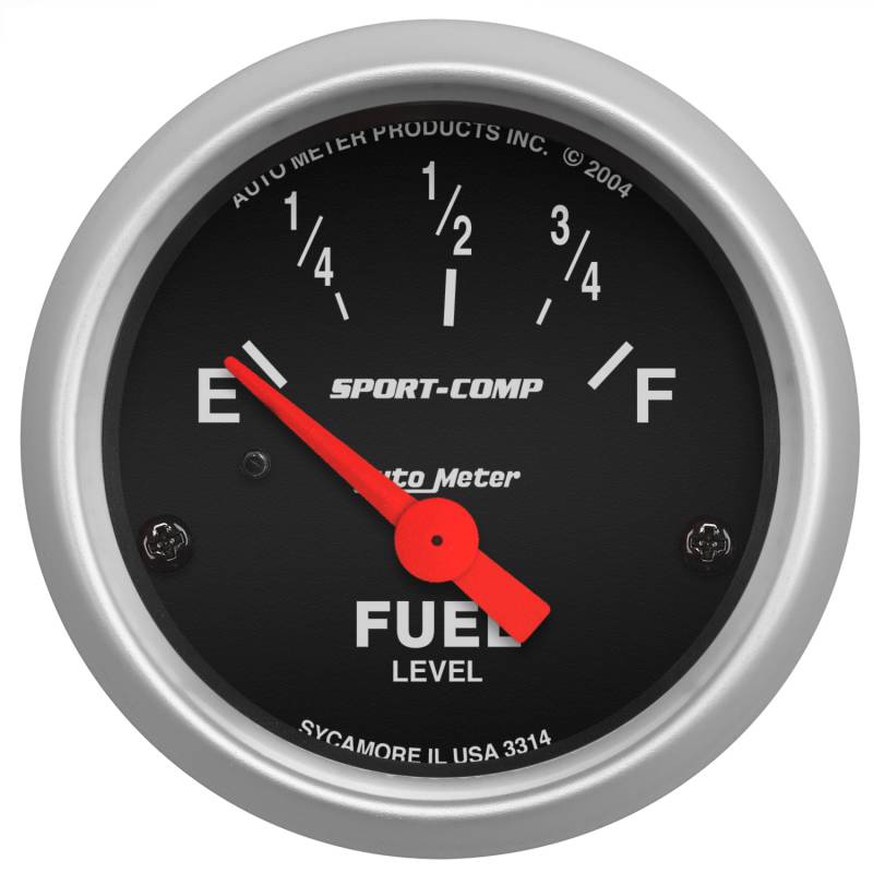 AutoMeter - AutoMeter GAUGE, FUEL LEVEL, 2 1/16" , 0OE TO 90OF, ELEC, SPORT-COMP 3314