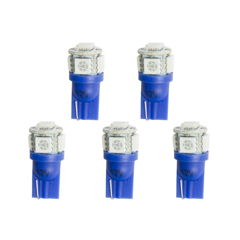 AutoMeter - AutoMeter LED BULB, REPLACEMENT, T3 WEDGE, BLUE, 5 PACK 3286-K